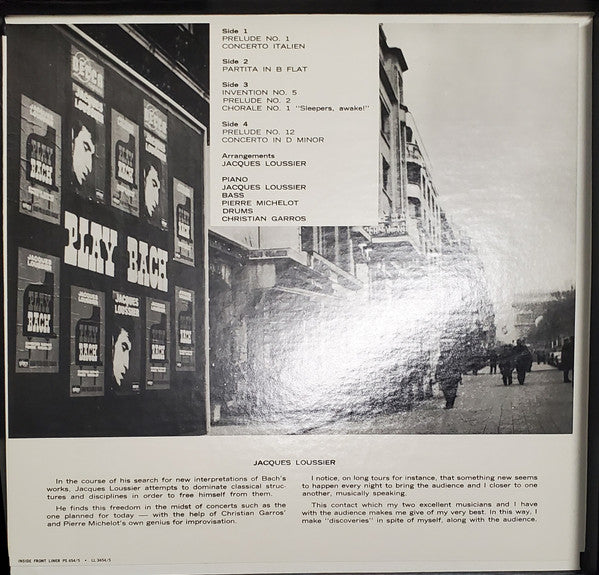 Play Bach - Jacques Loussier Trio At The Theatre Champs-Élysées