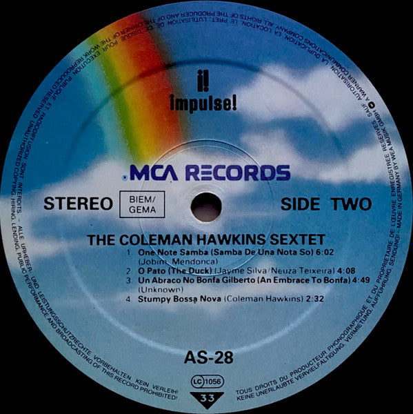 Desafinado Coleman Hawkins Plays Bossa Nova & Jazz Samba