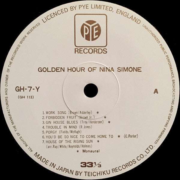 Golden Hour Of Nina Simone