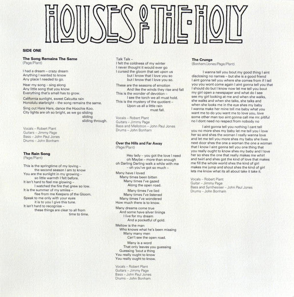 Houses Of The Holy