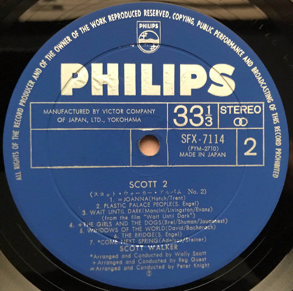 Scott 2 = スコット・ウォーカー・アルバム No. 2