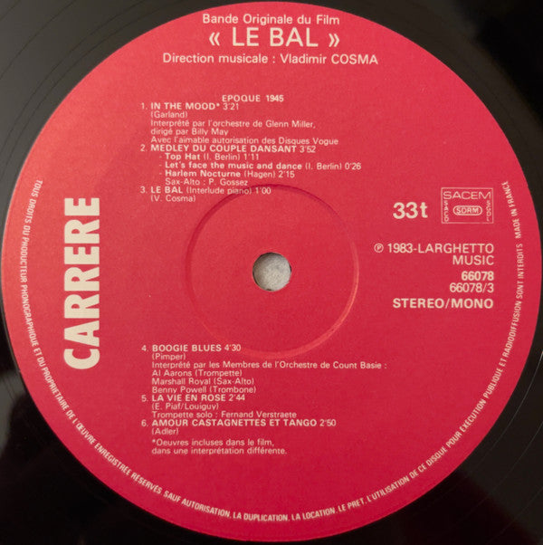 Le Bal (Bande Originale Du Film)