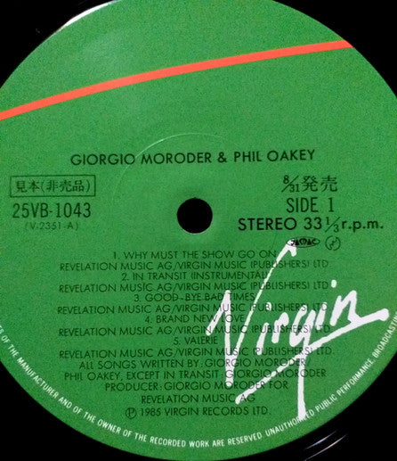 Philip Oakey & Giorgio Moroder
