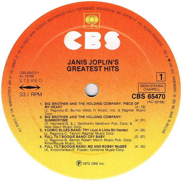 Janis Joplin's Greatest Hits