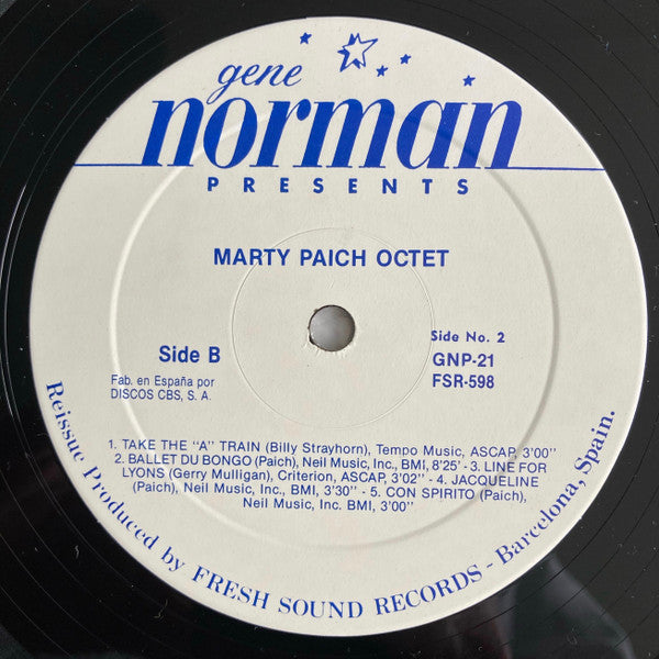 Gene Norman Presents The Marty Paich Octet