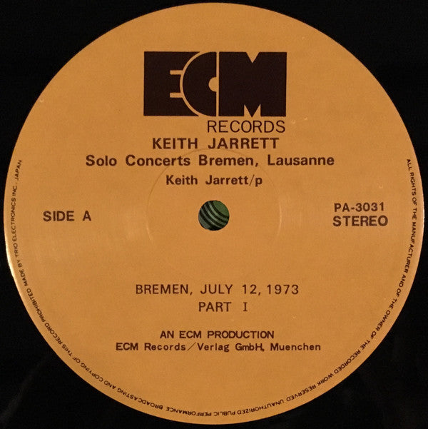 Solo Concerts: Bremen / Lausanne