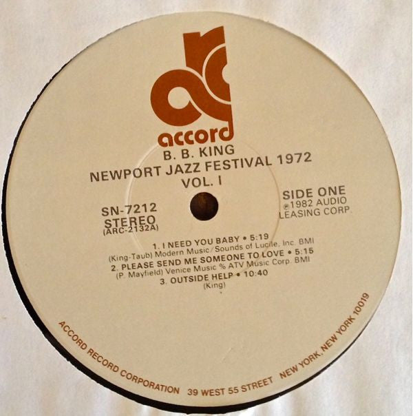 Newport Jazz Festival 1972 Volume I