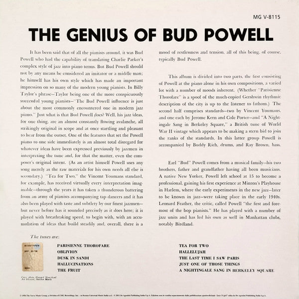The Genius Of Bud Powell