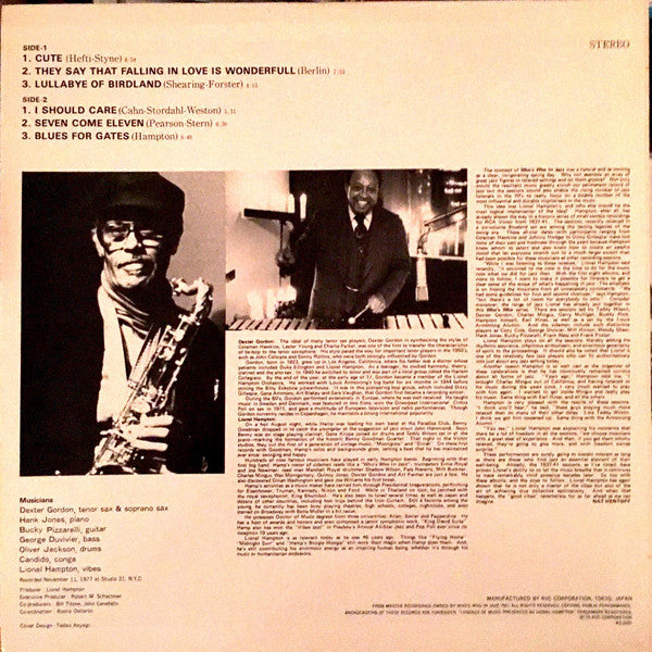 Lionel Hampton Presents Dexter Gordon