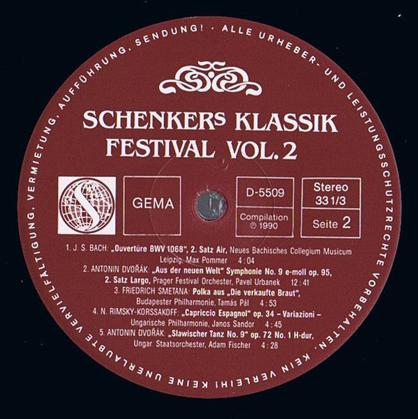 Schenker's Klassik Festival Vol. 2 (Frühling In Osteuropa - Spring In Eastern Europe)