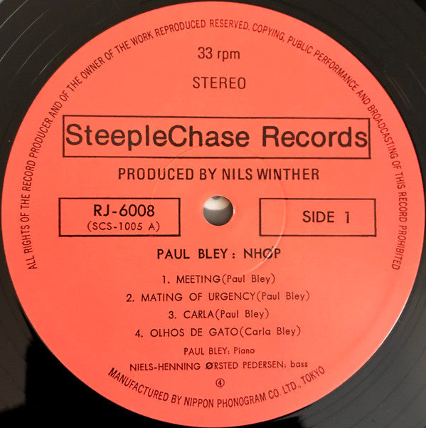 Paul Bley / NHØP