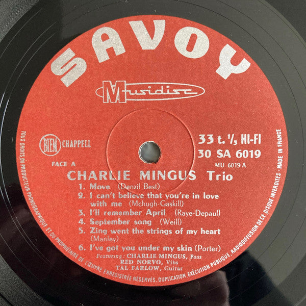 The Charlie Mingus Trio With Tal Farlow, Red Norvo