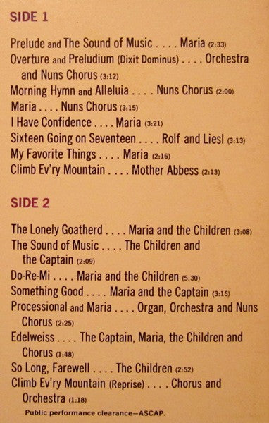 The Sound Of Music (An Original Soundtrack Recording)