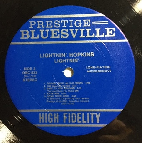 Lightnin' (The Blues Of Lightnin' Hopkins)
