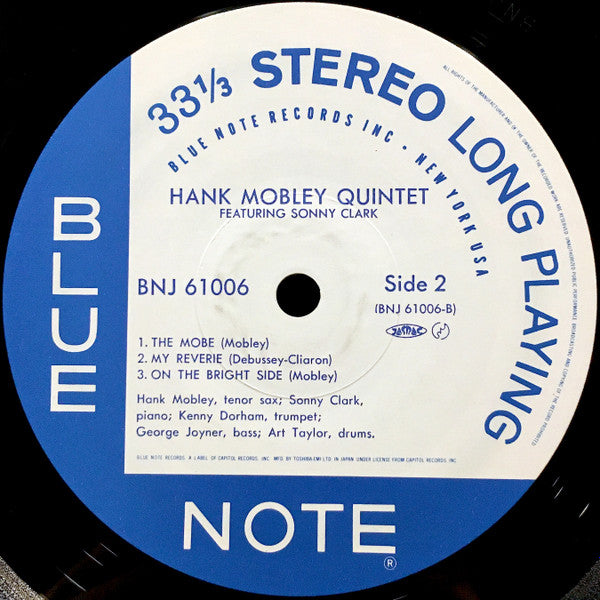 Hank Mobley Quintet Featuring Sonny Clark