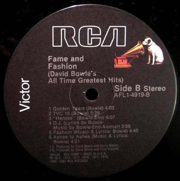 Fame And Fashion (David Bowie's All Time Greatest Hits)