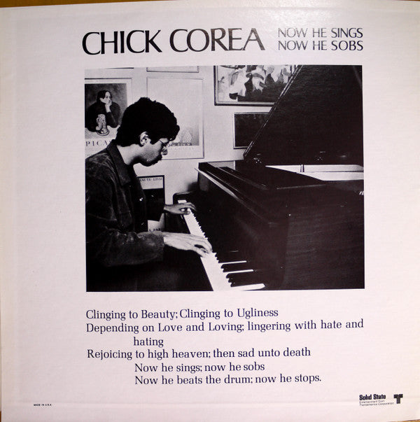 Now He Sings, Now He Sobs