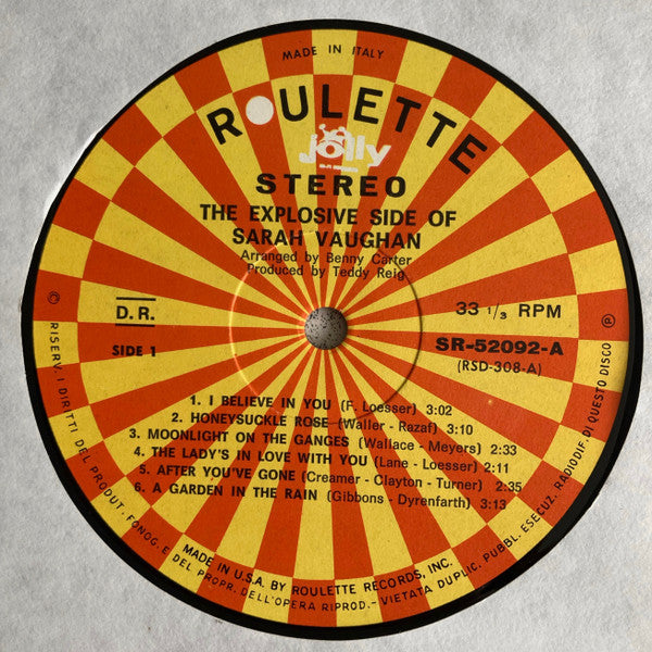 The Explosive Side Of Sarah Vaughan