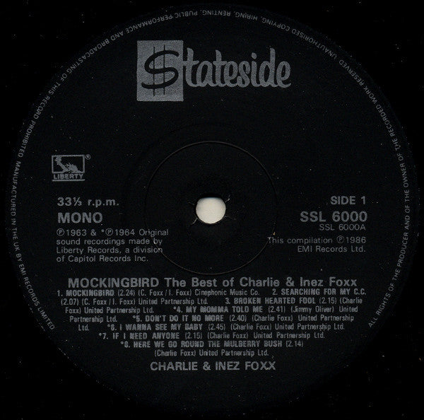 Mockingbird (The Best Of Charlie & Inez Foxx)