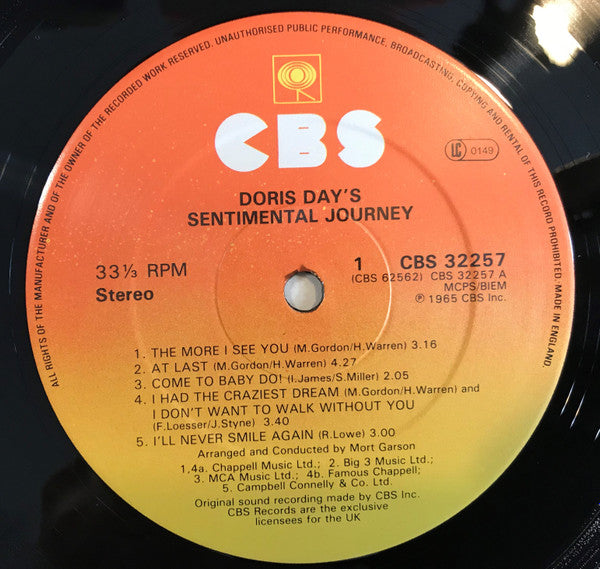 Doris Day's Sentimental Journey
