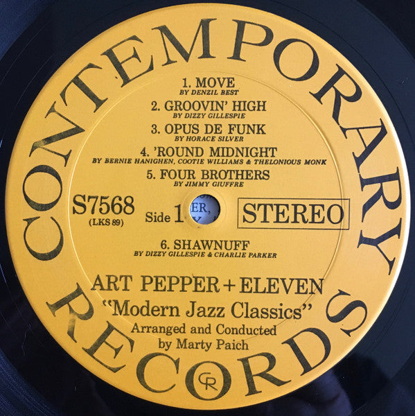 Art Pepper + Eleven