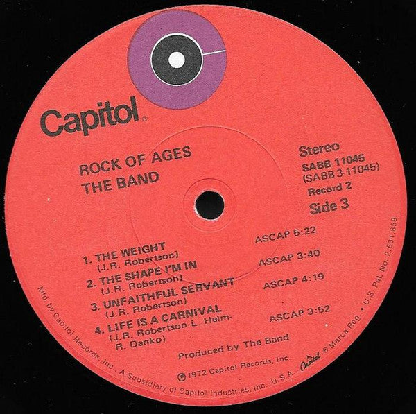 Rock Of Ages (The Band In Concert)