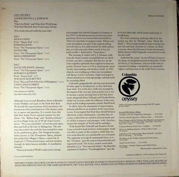 Play "Mack The Knife" And Other Kurt Weill Songs