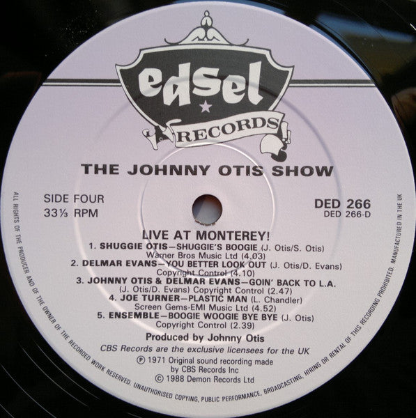 The Johnny Otis Show Live At Monterey!