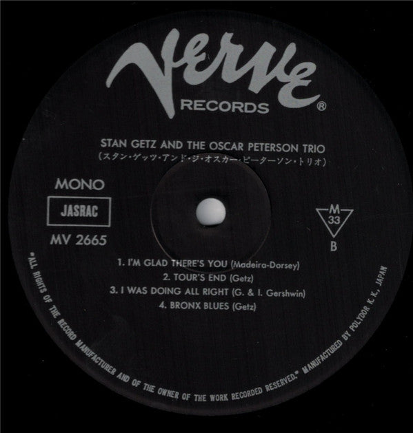 Stan Getz And The Oscar Peterson Trio
