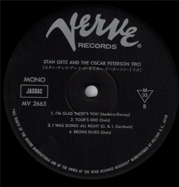 Stan Getz And The Oscar Peterson Trio