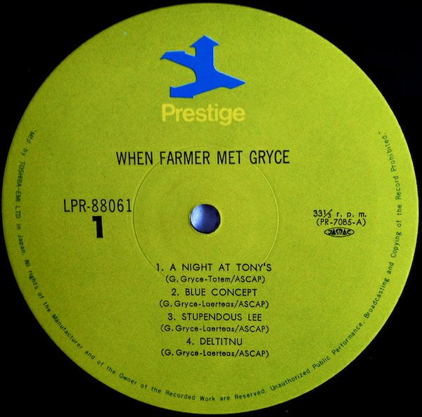 When Farmer Met Gryce