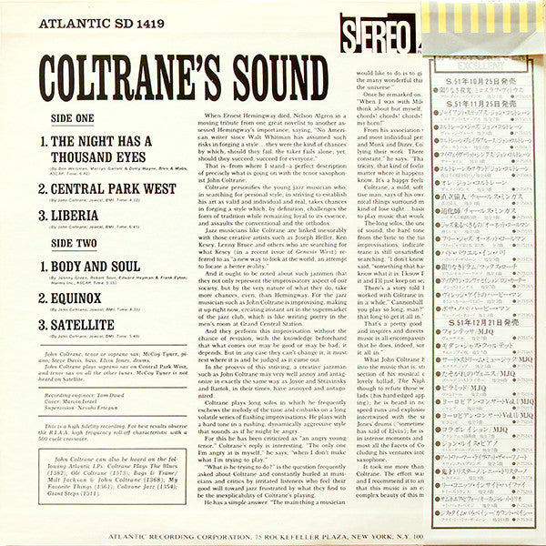 Coltrane's Sound
