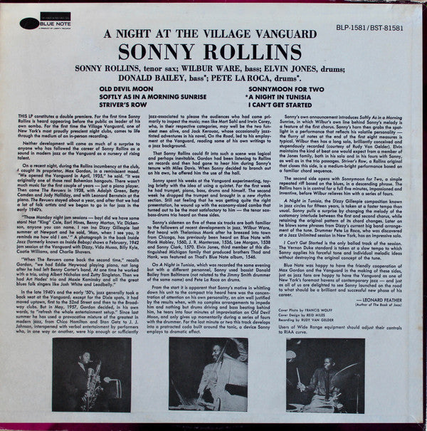 A Night At The "Village Vanguard"