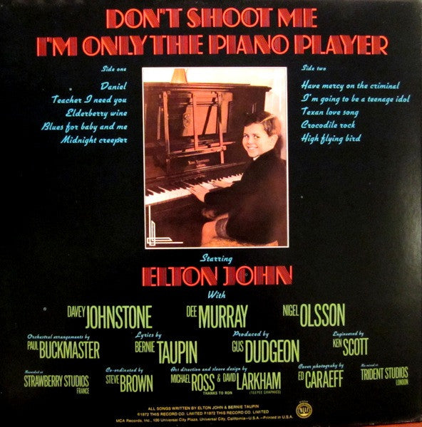 Don't Shoot Me I'm Only The Piano Player