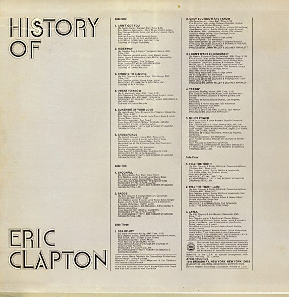 History Of Eric Clapton