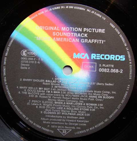 Original Motion Picture Soundtrack "More American Graffiti"