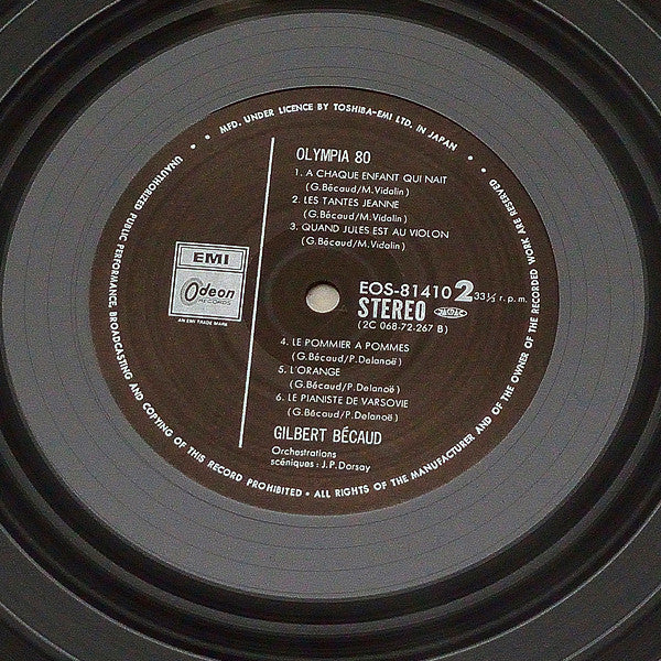 À L'Olympia "Olympia 80"