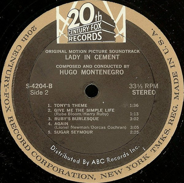 Lady In Cement (Original Motion Picture Soundtrack Album)
