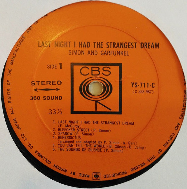 Last Night I Had The Strangest Dream