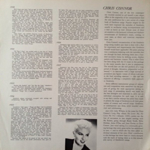 Chris Connor Sings The George Gershwin Almanac Of Song