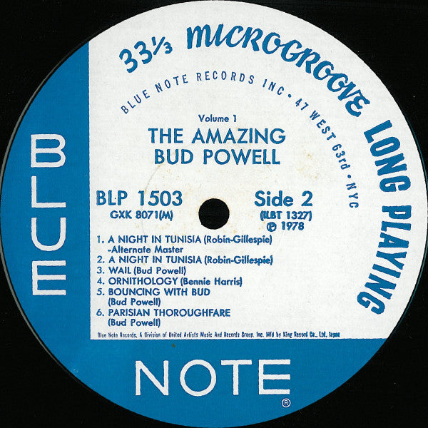 The Amazing Bud Powell, Volume 1