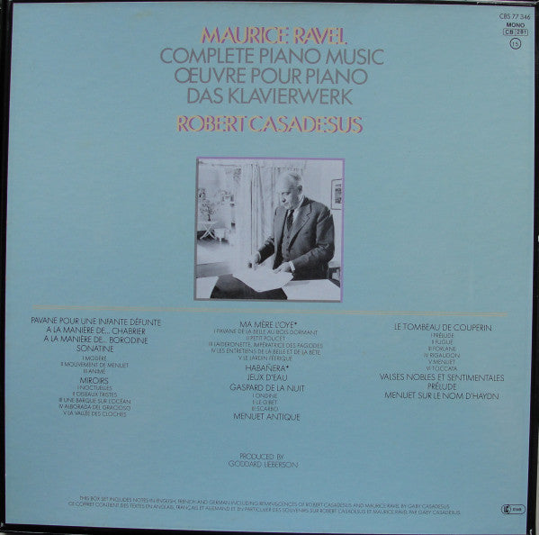 Complete Piano Music = Oeuvre Pour Piano = Das Klavierwerk