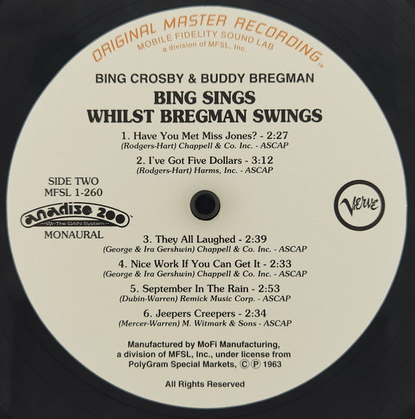 Bing Sings Whilst Bregman Swings