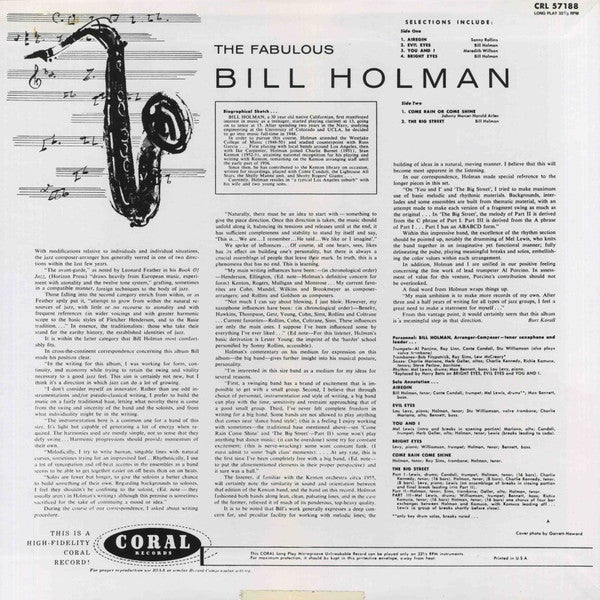 The Fabulous Bill Holman