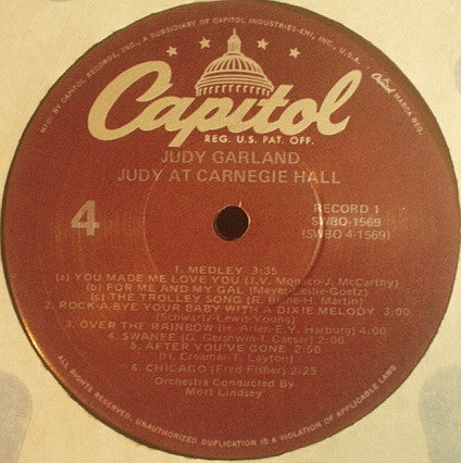 Judy At Carnegie Hall - Judy In Person