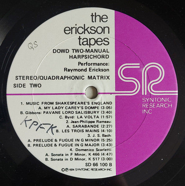 The Erickson Tapes