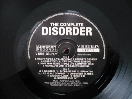 The Complete Disorder