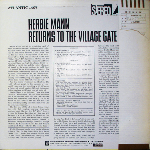 Herbie Mann Returns To The Village Gate