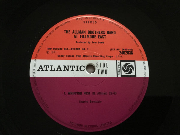 The Allman Brothers Band At Fillmore East