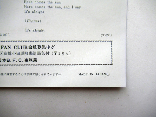 Oh Darling / Here Comes The Sun